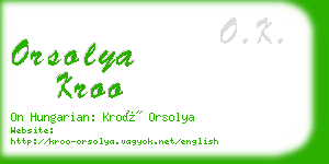 orsolya kroo business card
